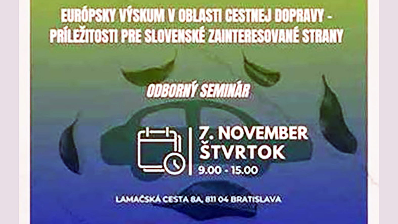 Európsky výskum v oblasti cestnej dopravy