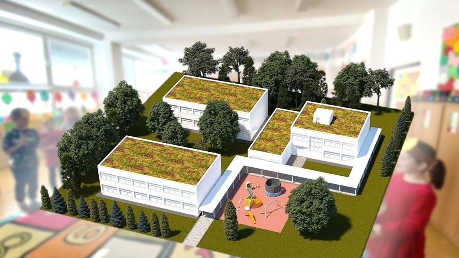 Tri pavilóny základnej školy v Trstenej budú mať vďaka eurofondom zelenú strechu