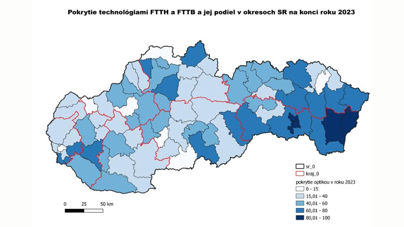 Zverejnili prezentáciu prvého geografického prieskumu širokopásmového pokrytia 