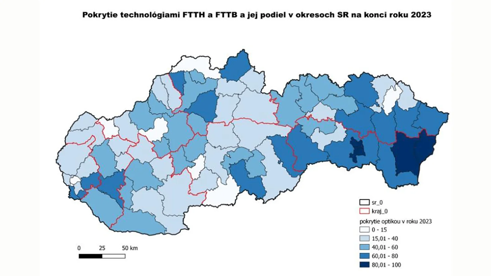 Zverejnili prezentáciu prvého geografického prieskumu širokopásmového pokrytia 