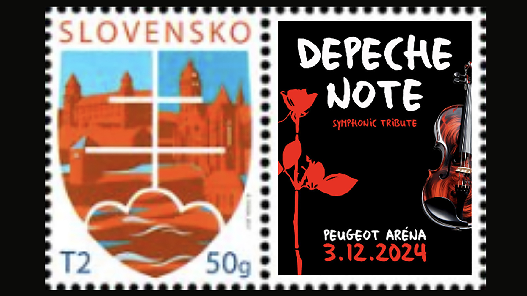Slovenská pošta vydáva limitovanú edíciu známky k projektu Depeche Note