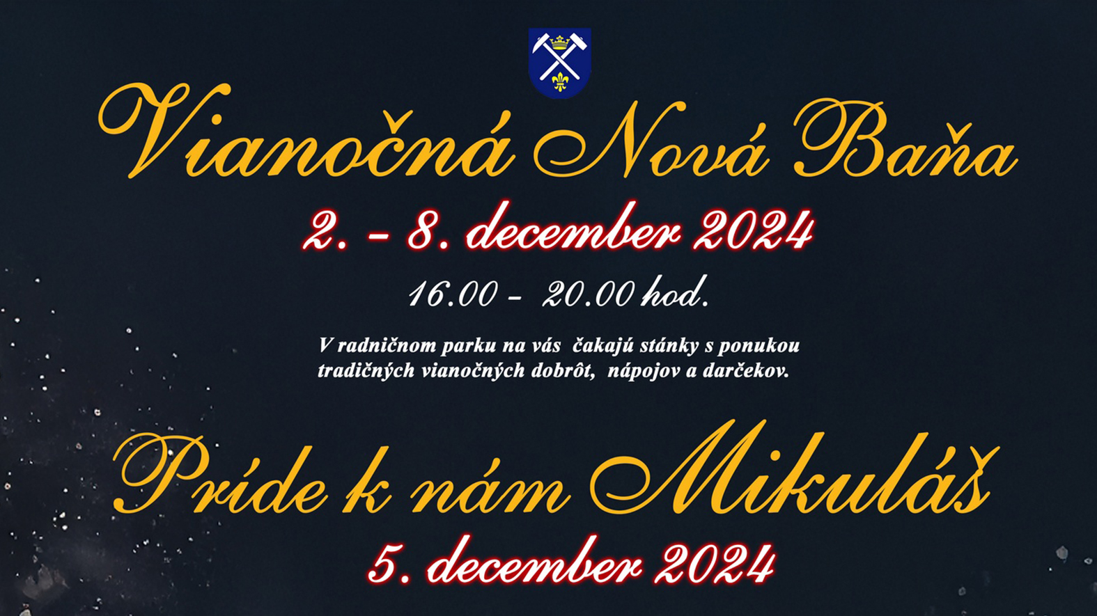 V Radničnom parku v Novej Bani sa až do nedele konajú vianočné trhy