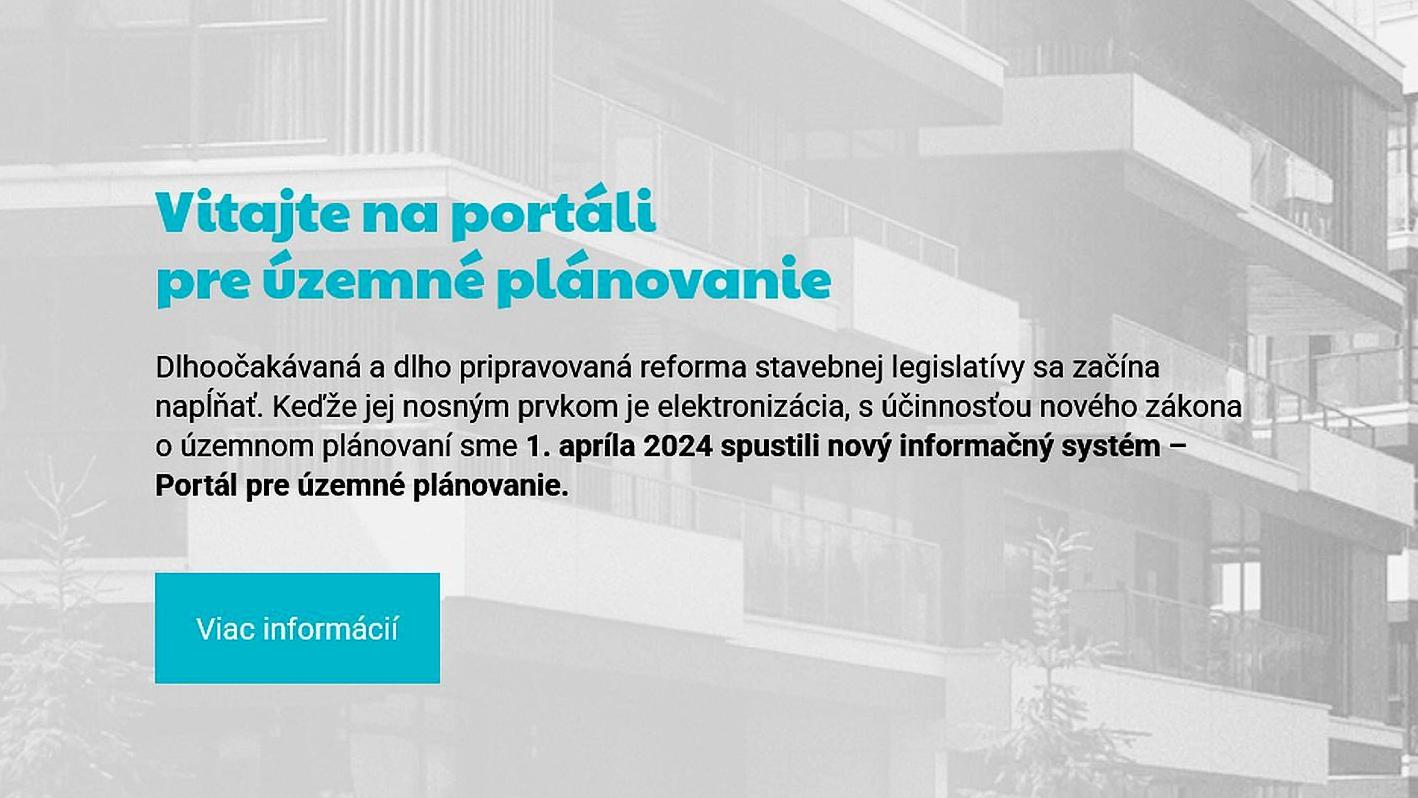 Portál pre územné plánovanie
