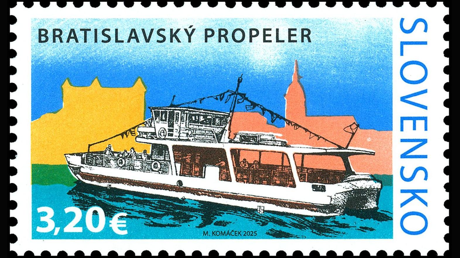 Vydanie poštovej známky „Technické pamiatky: Bratislavský propeler“