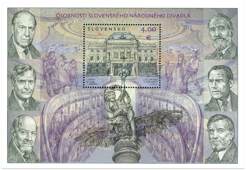 Slovenská pošta vydáva známku „Významné osobnosti Slovenského národného divadla“