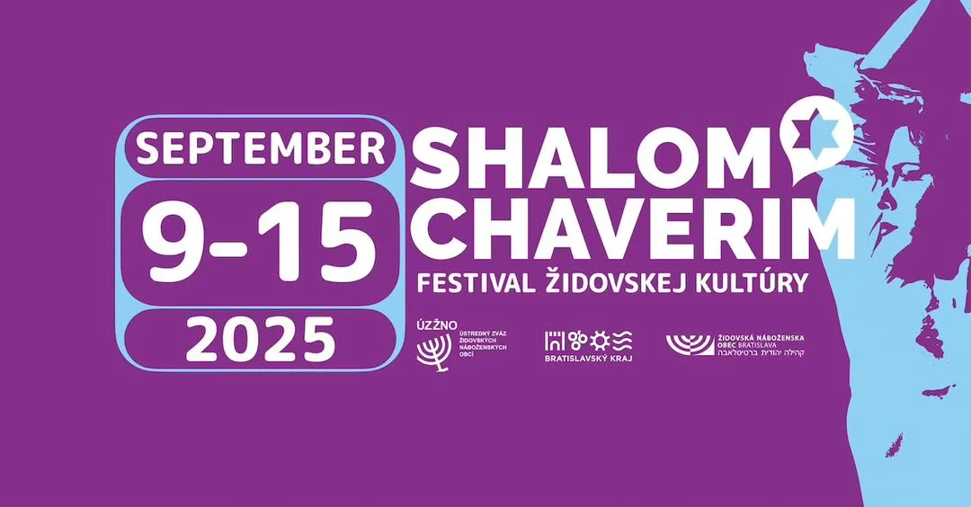 Festival židovskej kultúry Shalom Chaverim odštartuje svoj 2. ročník 9. septembra