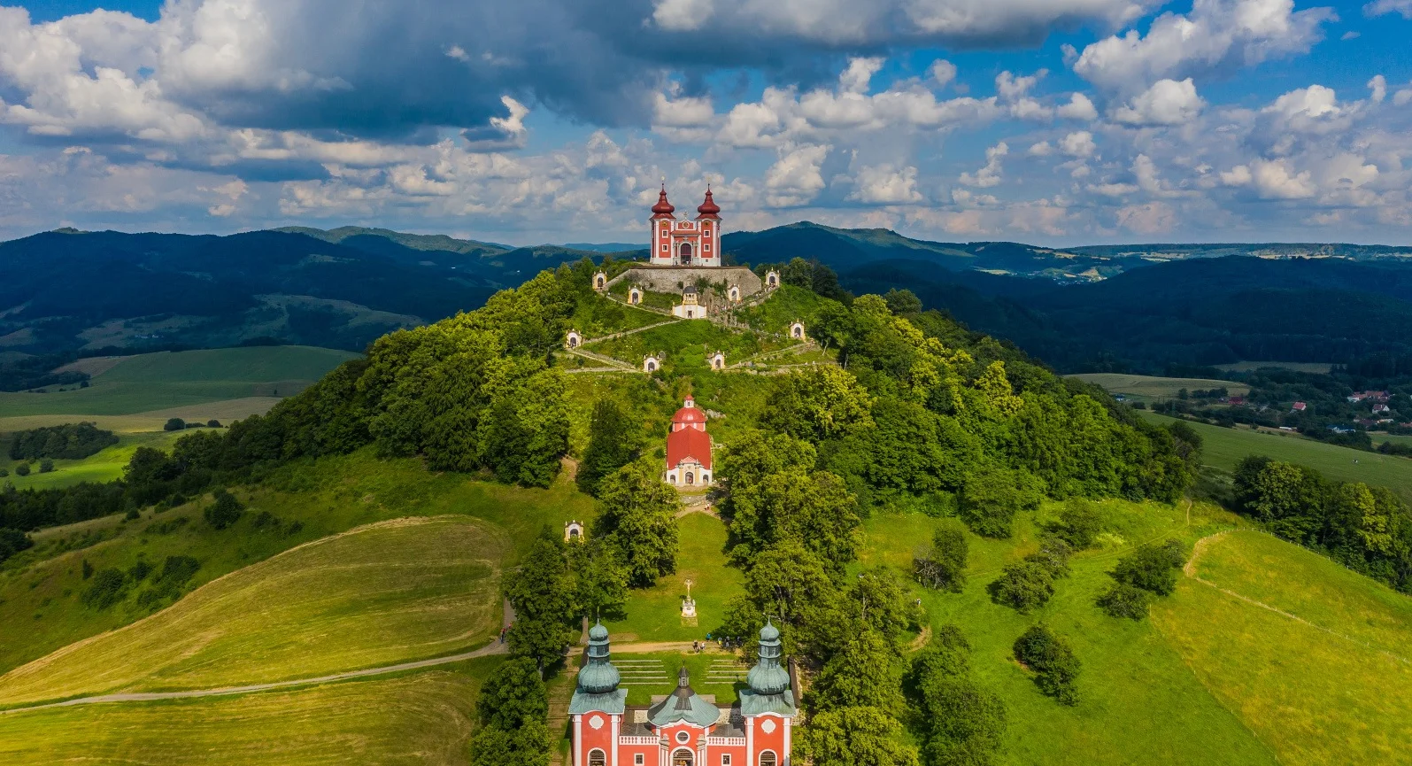 Kalvária v Banskej Štiavnici. Snímka zdroj: mesto Banská Štiavnica