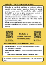 Slovenská pošta: Žltý lístok sa mení. Prináša praktický návod namiesto stresu