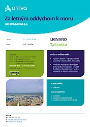 ARRIVA reaguje na letné trendy – ponúka víkendové spoje k Jadranu