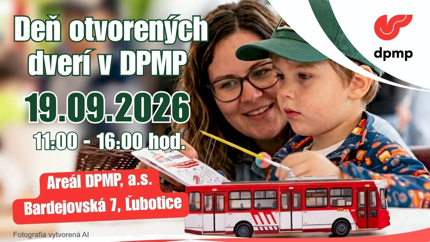 Dopravný podnik mesta Prešov pozýva cestujúcich a fanúšikov MHD na Deň otvorených dverí 2026
