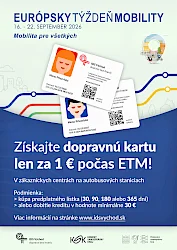 Košický a Prešovský kraj podporia počas Európskeho týždňa mobility dostupnejšiu verejnú dopravu