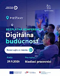 Piešťany budú koncom septembra dejiskom konferencie Digitálna budúcnosť